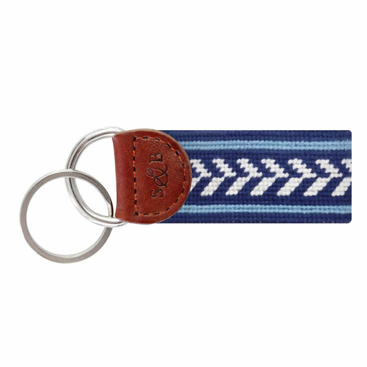 Smathers & Branson Small Leather Goods Camden Stripe Key Fob