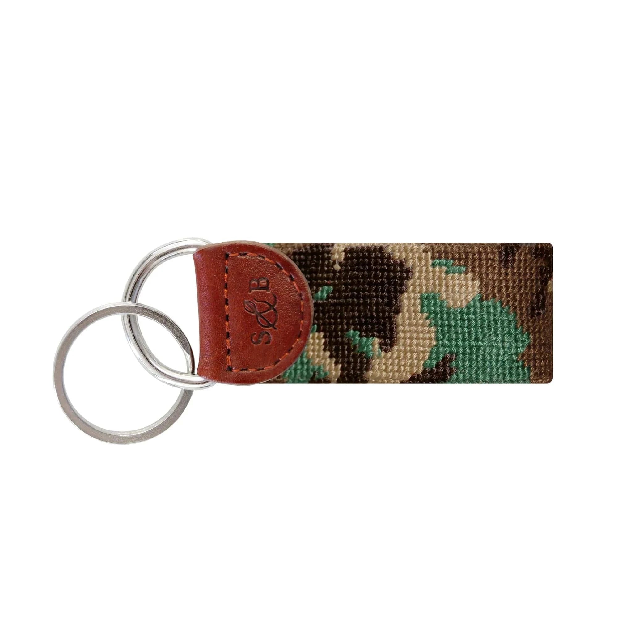 Smathers & Branson Small Leather Goods Camo Key Fob