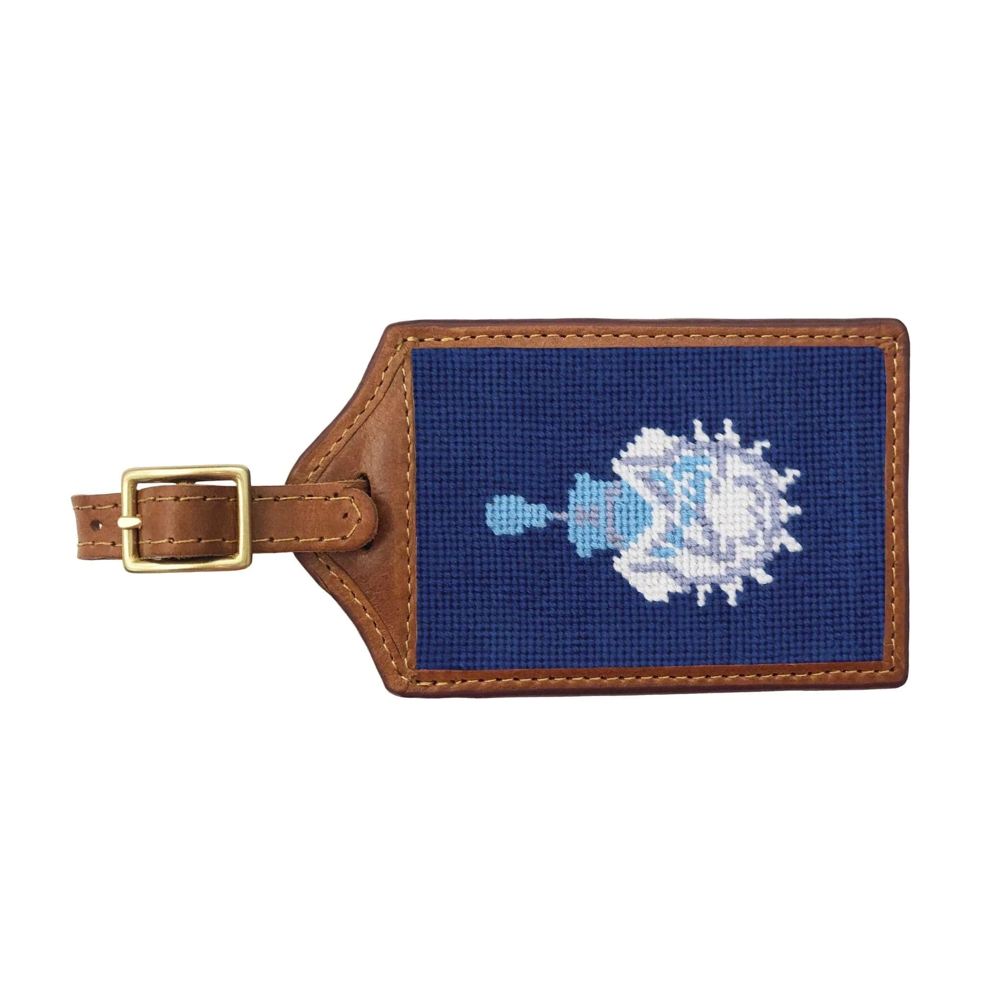 Smathers & Branson Small Leather Goods Citadel Luggage Tag (Classic Navy)