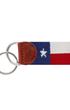 Smathers & Branson Small Leather Goods CLASSIC NAVY Big Texas Flag Key Fob