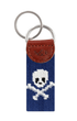 Smathers & Branson Small Leather Goods CLASSIC NAVY Jolly Roger Key Fob (Classic Navy)