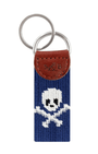Smathers & Branson Small Leather Goods CLASSIC NAVY Jolly Roger Key Fob (Classic Navy)