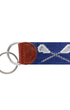 Smathers & Branson Small Leather Goods CLASSIC NAVY Lacrosse Key Fob (Classic Navy)
