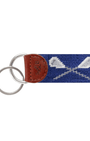 Smathers & Branson Small Leather Goods CLASSIC NAVY Lacrosse Key Fob (Classic Navy)