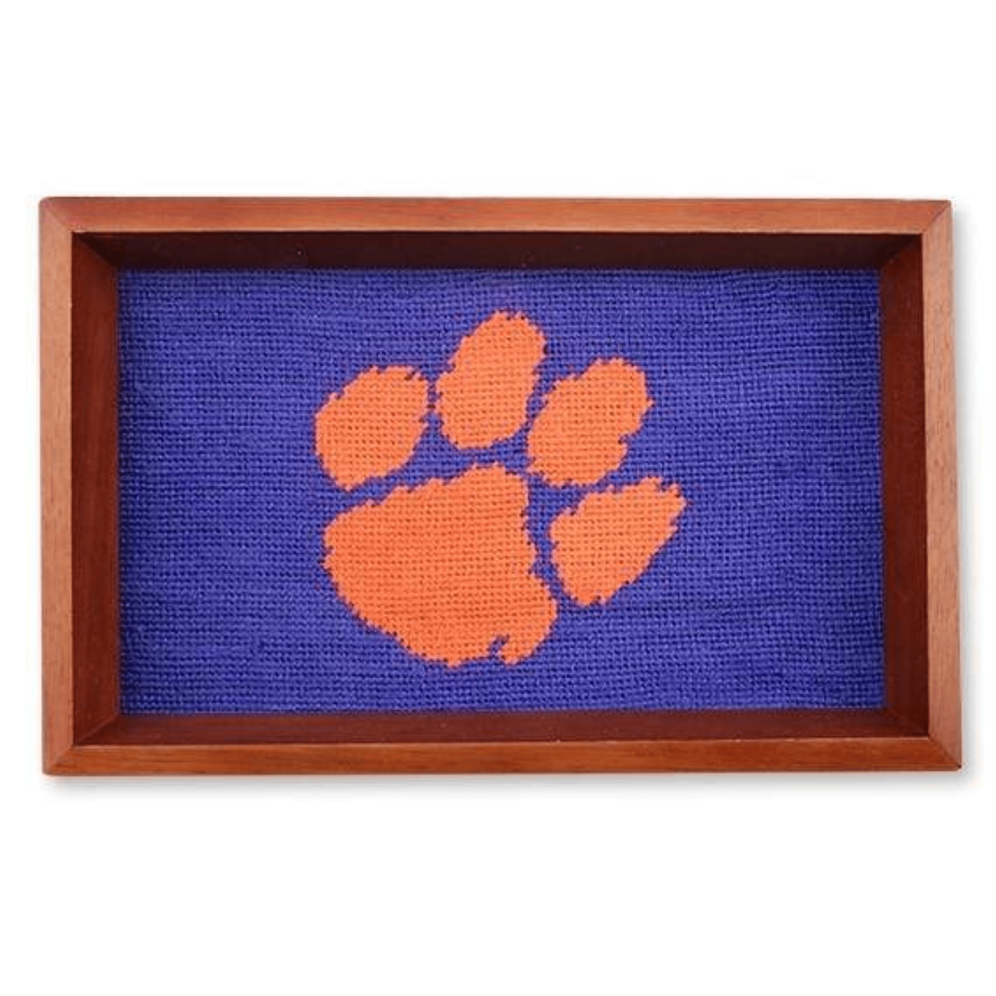 Smathers & Branson Small Leather Goods Clemson Valet Tray