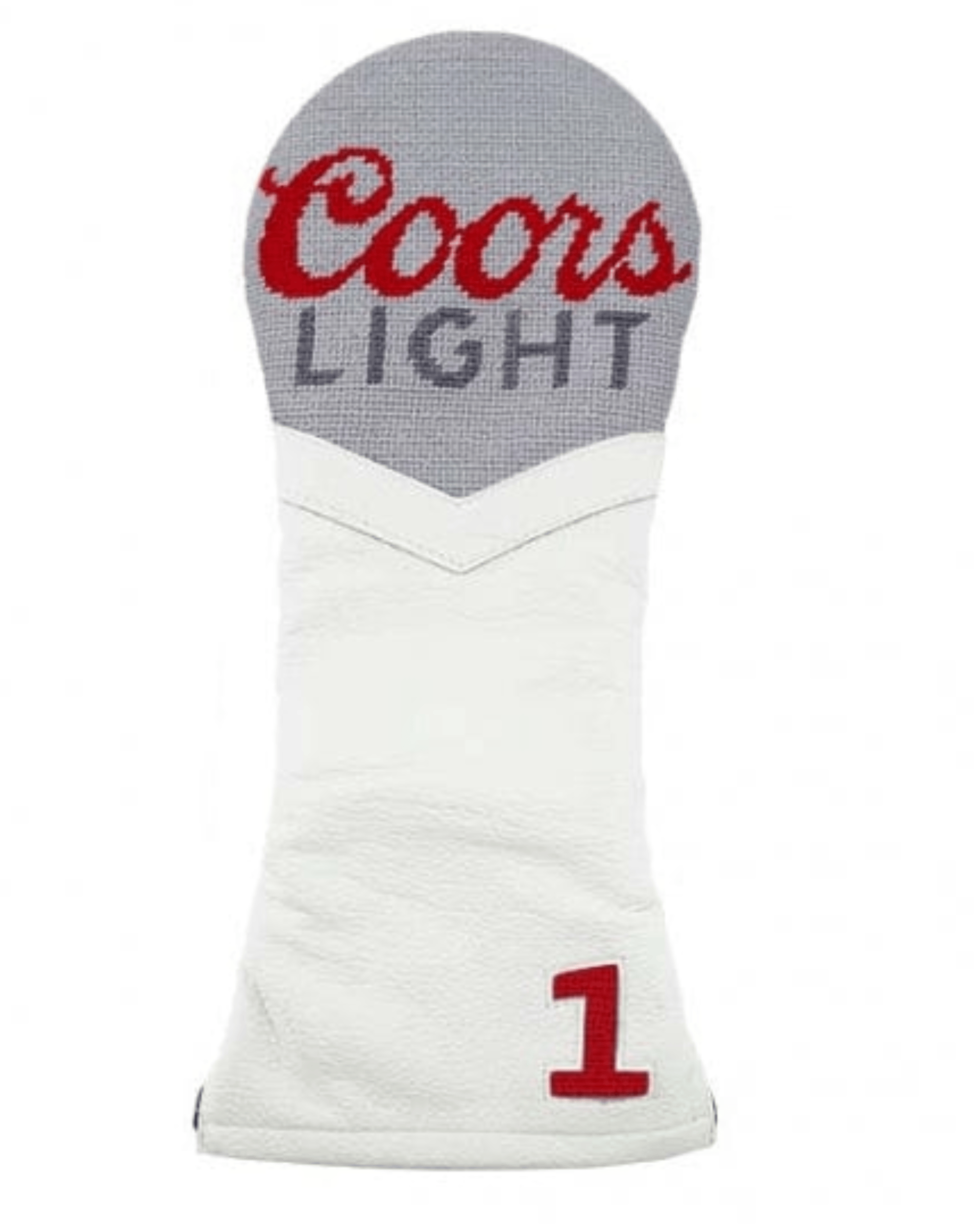 Smathers & Branson Small Leather Goods Coors Light Needlepoint Driver Cover