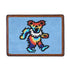 Smathers & Branson Small Leather Goods Dancing Bears Tie Dye Card Wallet (Light Blue)