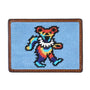 Smathers & Branson Small Leather Goods Dancing Bears Tie Dye Card Wallet (Light Blue)