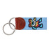 Smathers & Branson Small Leather Goods Dancing Bears Tie Dye Key Fob (Light Blue)