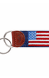 Smathers & Branson Small Leather Goods DARK NAVY / OS American Flag Key Fob (Classic Navy)