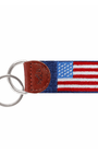 Smathers & Branson Small Leather Goods DARK NAVY / OS American Flag Key Fob (Classic Navy)