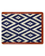 Smathers & Branson Small Leather Goods Gaucho Mini Needlepoint Bi-Fold Wallet