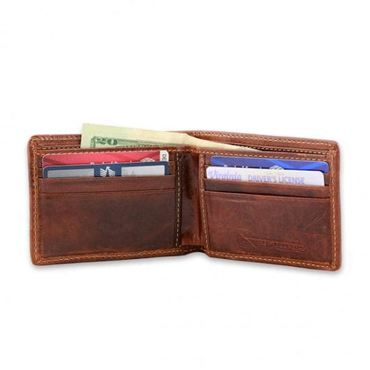 Smathers & Branson Small Leather Goods Gaucho Mini Needlepoint Bi-Fold Wallet