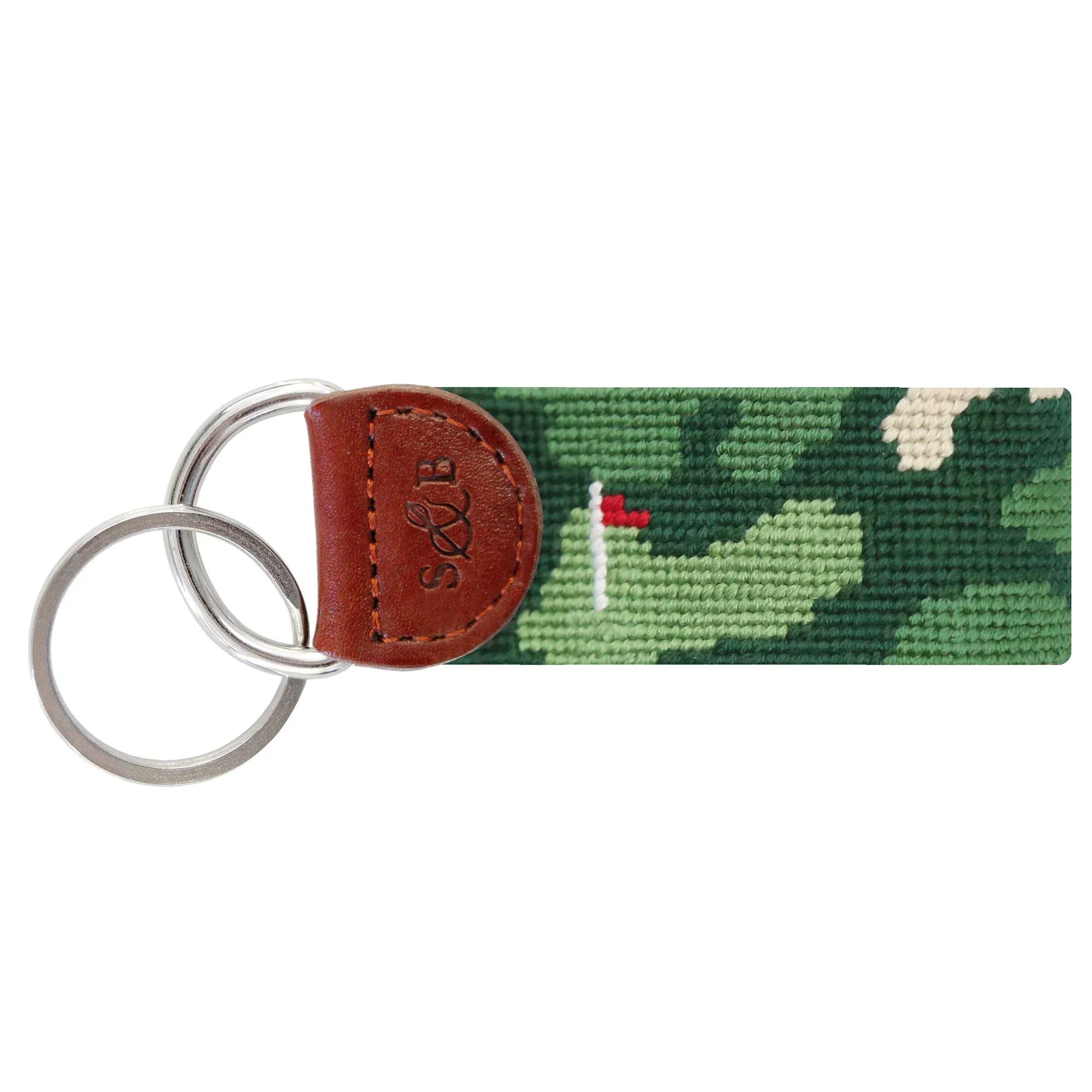 Smathers & Branson Small Leather Goods Golfer's Camo Key Fob