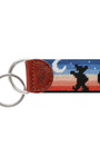 Smathers & Branson Small Leather Goods Grateful Dead Moondance Needlepoint Key Fob