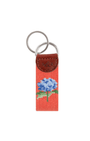 Smathers & Branson Small Leather Goods Hydrangea Key Fob