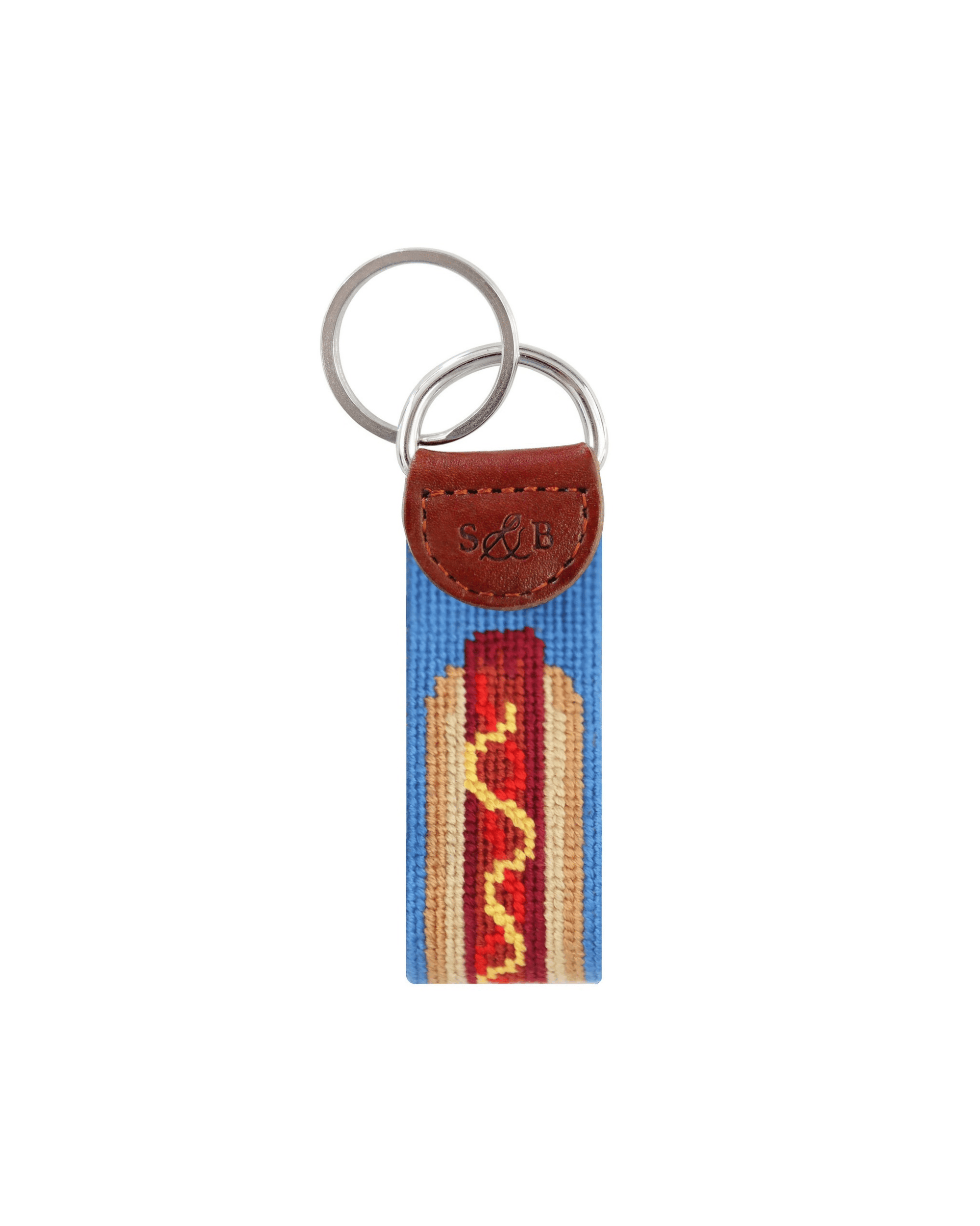 Smathers & Branson Small Leather Goods Jumbo Hot Dog Key Fob