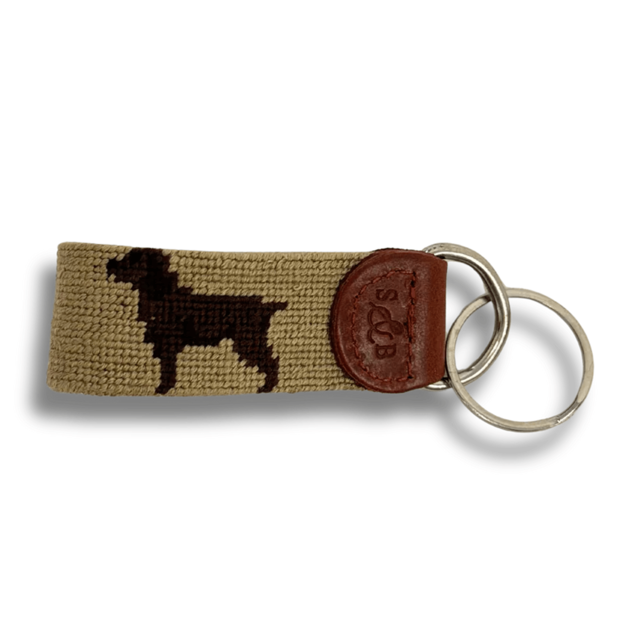 Smathers & Branson Small Leather Goods KHAKI Boykin Fob