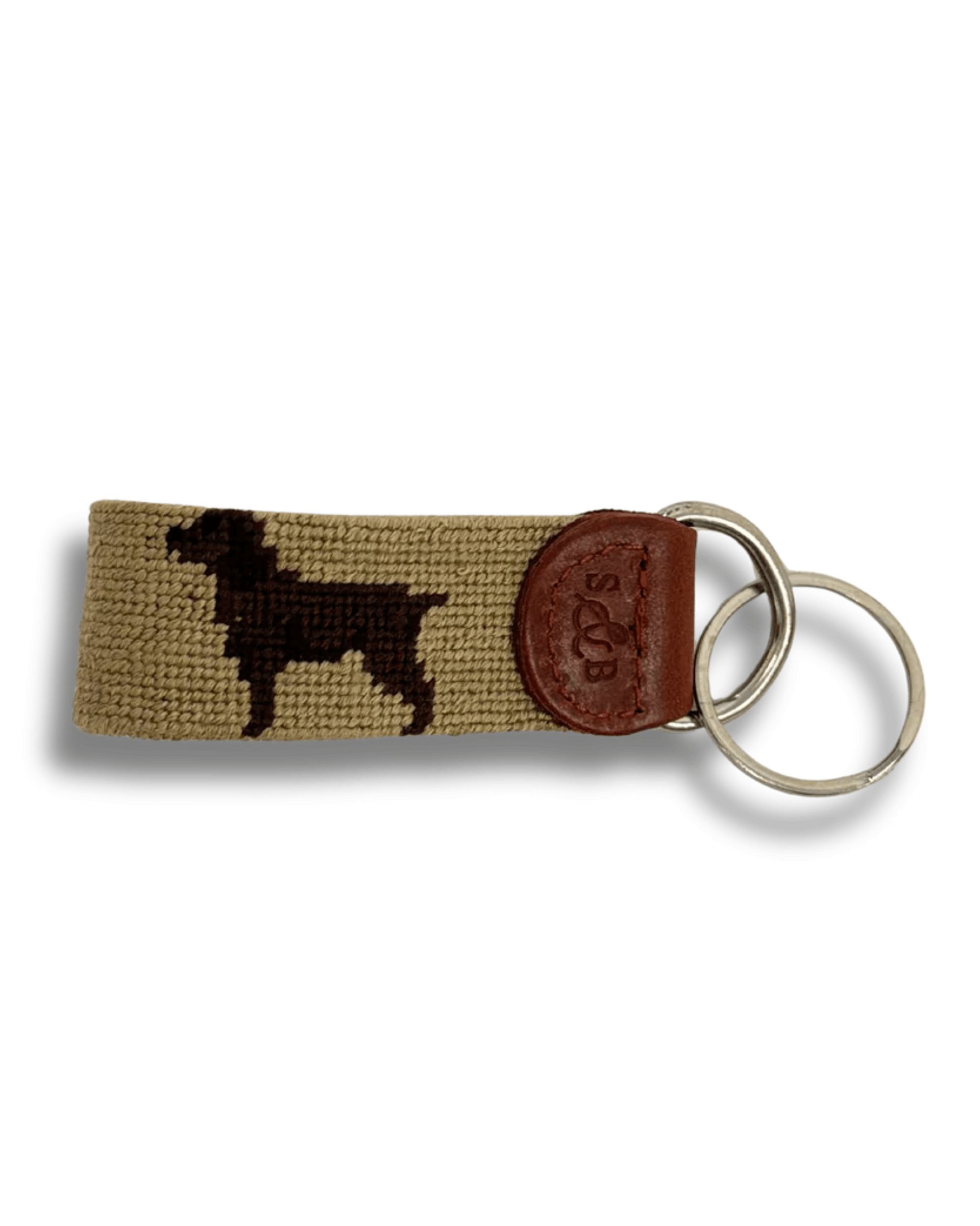 Smathers & Branson Small Leather Goods KHAKI Boykin Fob