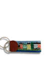 Smathers & Branson Small Leather Goods MULTI Charleston Scene Key Fob