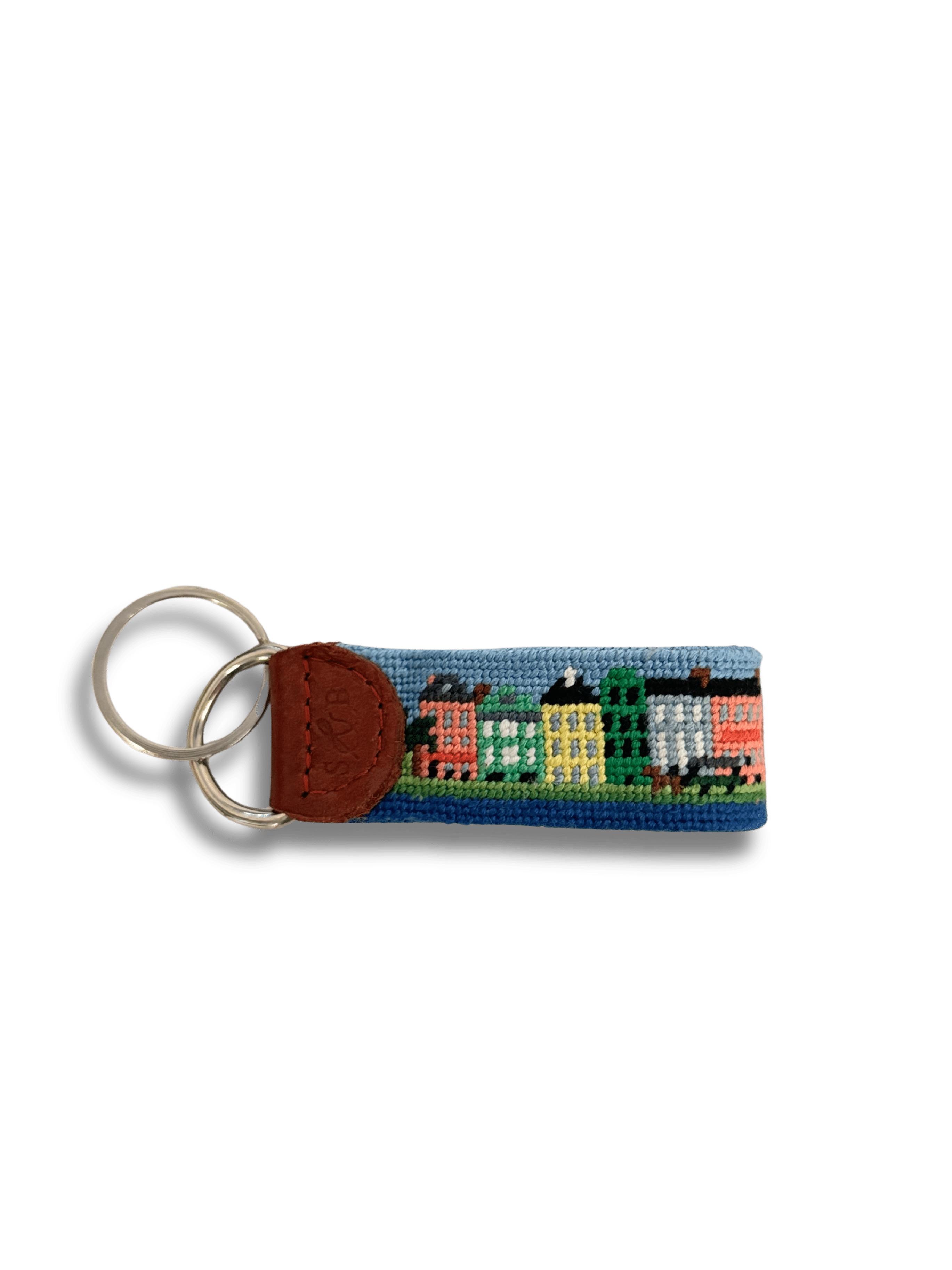 Smathers & Branson Small Leather Goods MULTI Charleston Scene Key Fob