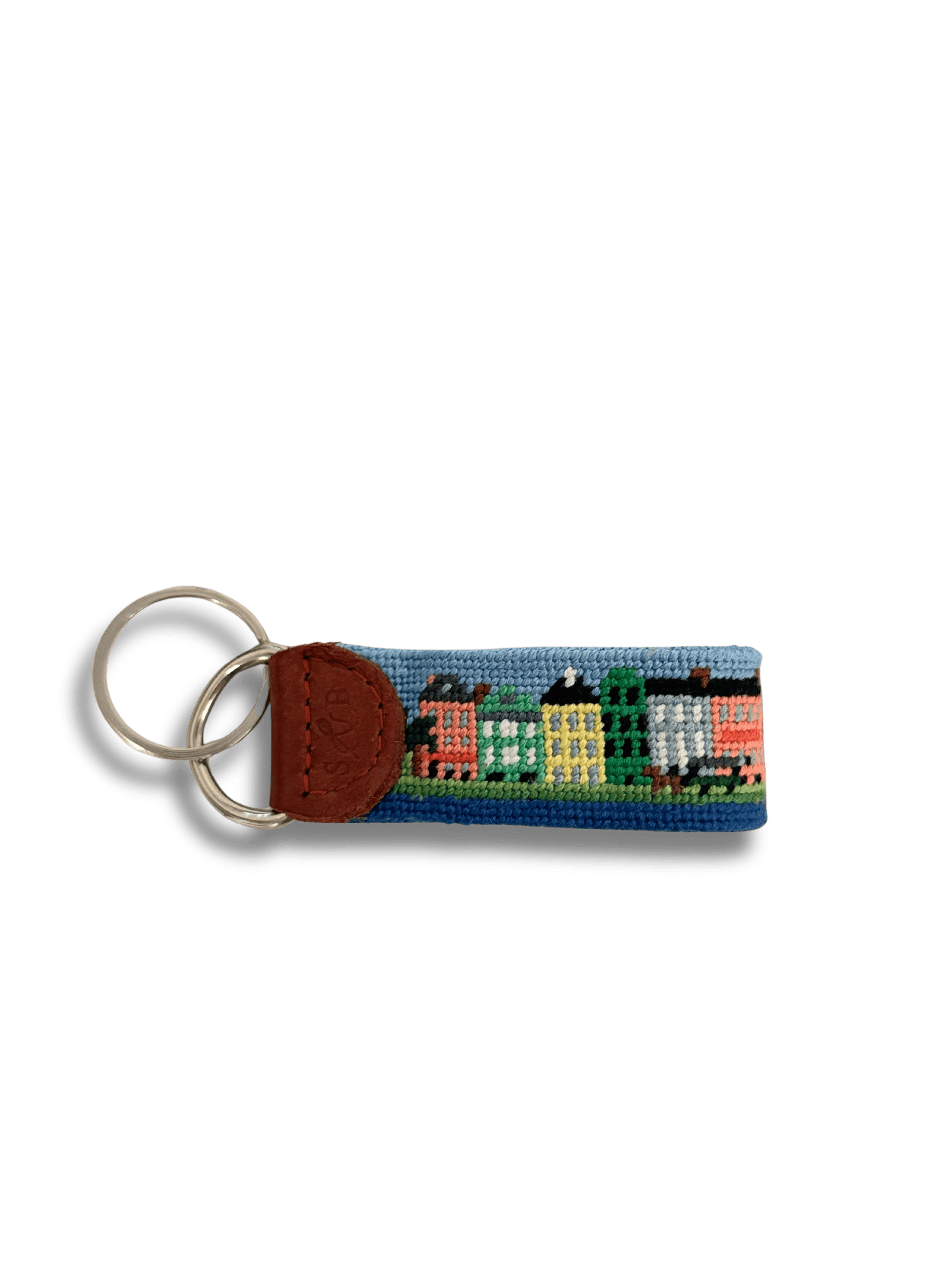 Smathers & Branson Small Leather Goods MULTI Charleston Scene Key Fob
