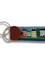 Smathers & Branson Small Leather Goods MULTI Charleston Scene Key Fob