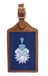 Smathers & Branson Small Leather Goods NAVY Citadel Luggage Tag (Classic Navy)