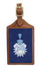 Smathers & Branson Small Leather Goods NAVY Citadel Luggage Tag (Classic Navy)