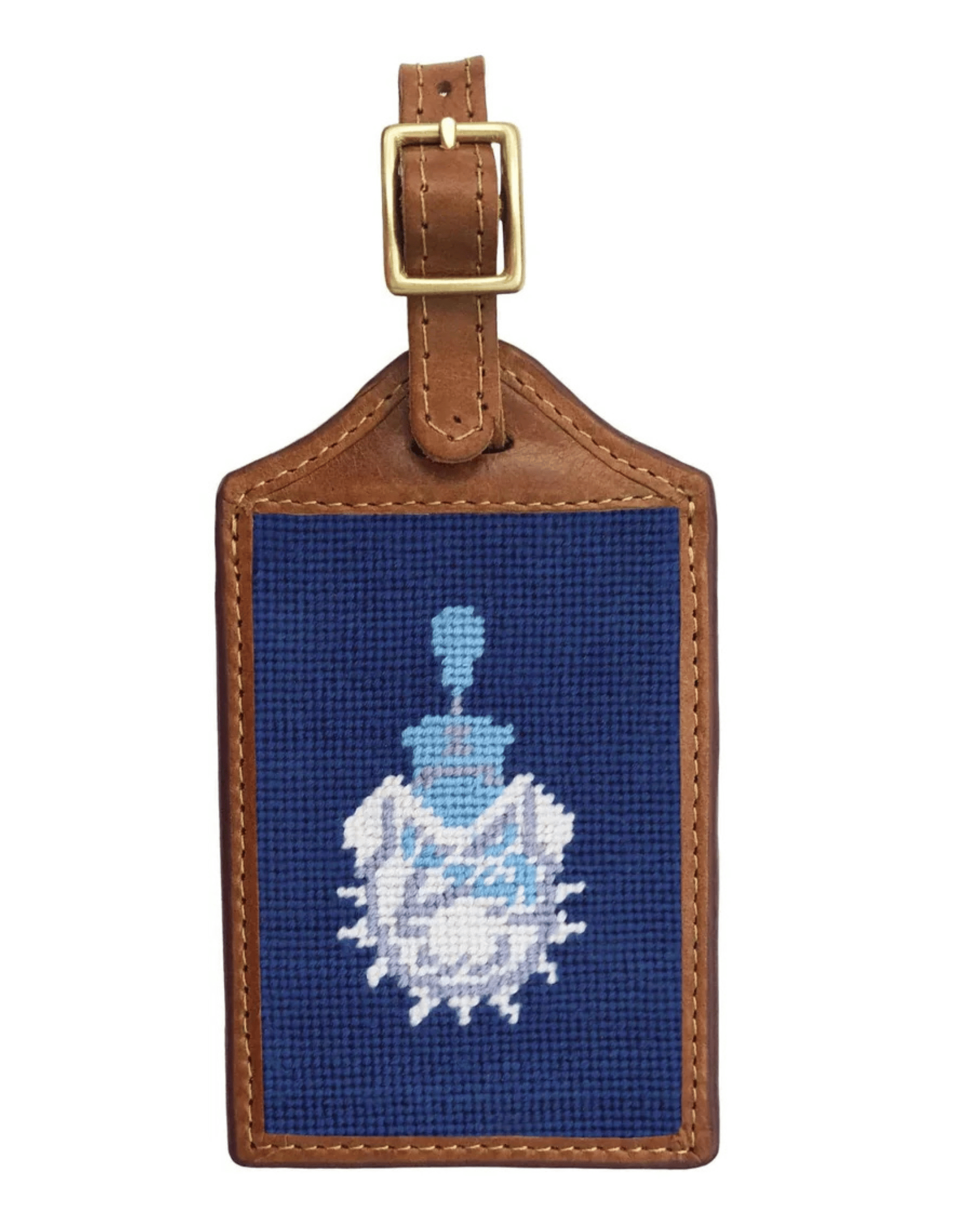 Smathers & Branson Small Leather Goods NAVY Citadel Luggage Tag (Classic Navy)