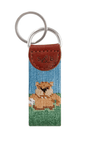 Smathers & Branson Small Leather Goods NONE Gopher Golf Needlepoint Key Fob