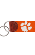 Smathers & Branson Small Leather Goods ORANGE Clemson Key Fob (Orange)