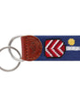 Smathers & Branson Small Leather Goods Pickleball Key Fob (Classic Navy)