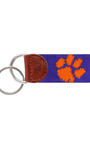 Smathers & Branson Small Leather Goods Purple / NONE Clemson Key Fob (Purple)
