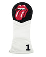 Smathers & Branson Small Leather Goods Rolling Stones Driver Headcover (Black) (White Leather)