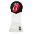 Smathers & Branson Small Leather Goods Rolling Stones Driver Headcover (Black) (White Leather)