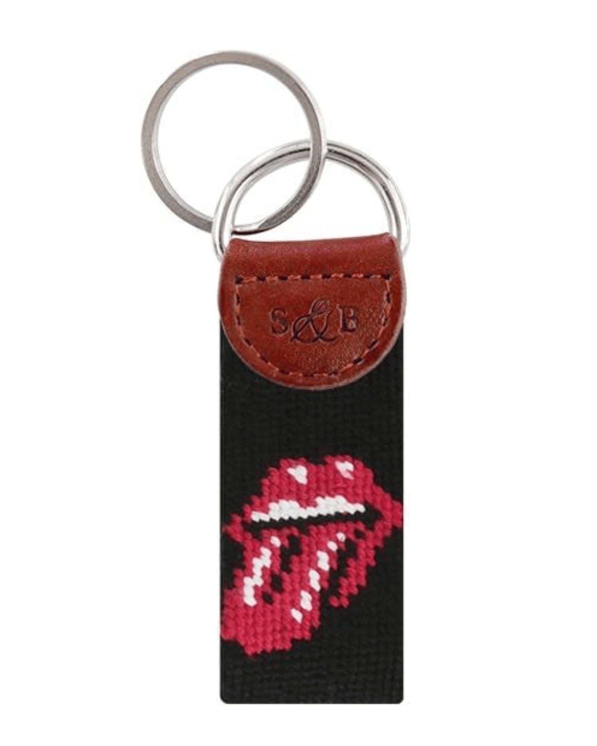 Smathers & Branson Small Leather Goods Rolling Stones Key Fob