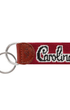 Smathers & Branson Small Leather Goods South Carolina Script Key Fob (Garnet)