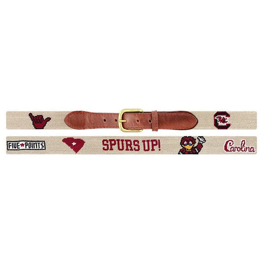Smathers & Branson Small Leather Goods University of South Carolina Needlepoint Life Belt
