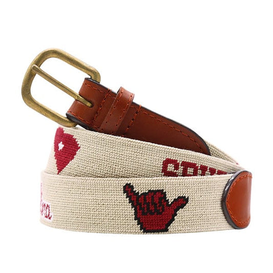 Smathers & Branson Small Leather Goods University of South Carolina Needlepoint Life Belt