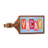 Smathers & Branson Small Leather Goods Vacay Luggage Tag (Ice Blue)