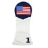 Smathers & Branson Small Leather Goods WHITE American Flag Driver Headcover