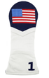 Smathers & Branson Small Leather Goods WHITE American Flag Driver Headcover