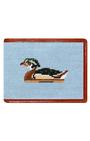 Smathers & Branson Wallets ANTIQUE BLUE / OS Duck Decoys Needlepoint Bifold Wallet