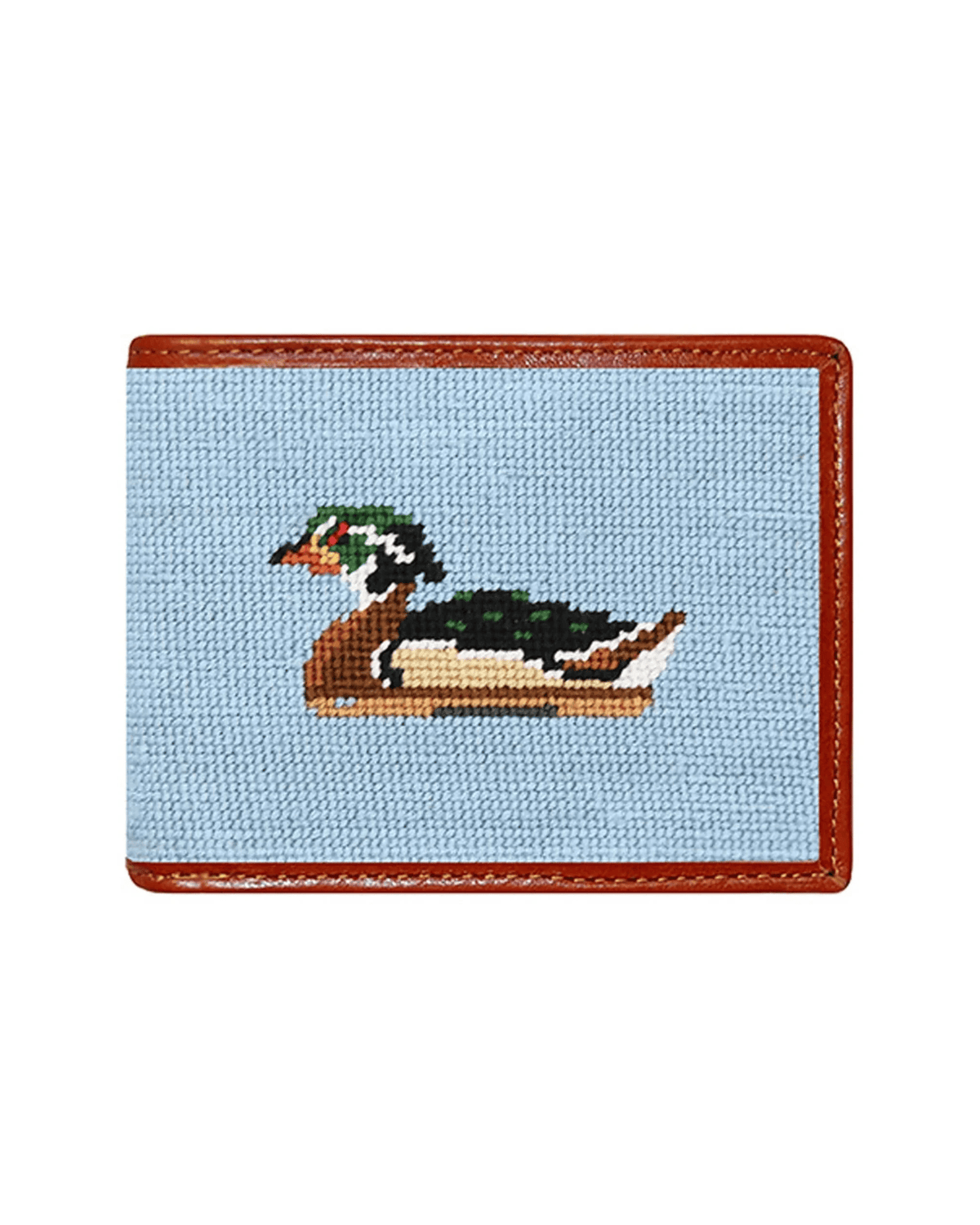 Smathers & Branson Wallets ANTIQUE BLUE / OS Duck Decoys Needlepoint Bifold Wallet