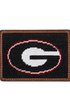Smathers & Branson Wallets Black University of Georgia Needlepoint Card Wallet