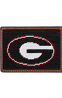 Smathers & Branson Wallets Black University of Georgia Needlepoint Card Wallet
