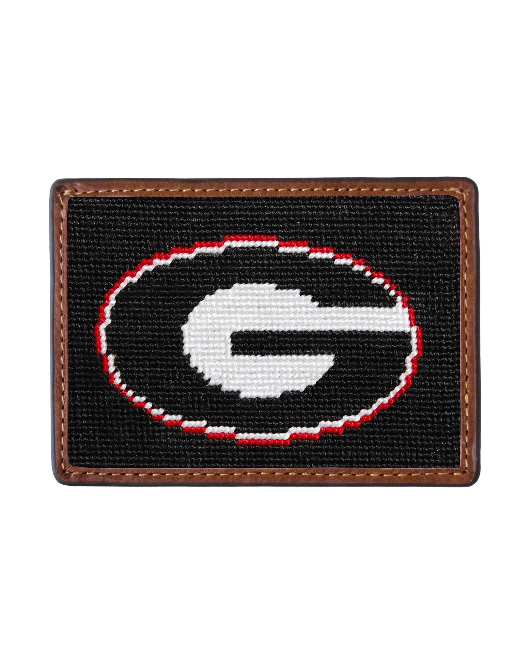 Smathers & Branson Wallets Black University of Georgia Needlepoint Card Wallet