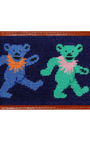 Smathers & Branson Wallets Dancing Bears Needlepoint Bi-Fold Wallet