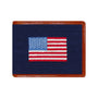 Smathers & Branson Wallets DARK NAVY American Flag Wallet